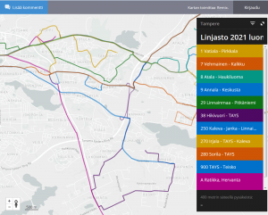 Tutustu suunnitelmaan! Linjasto2021, suunnitelmaluonnos: Koillis-Tampere