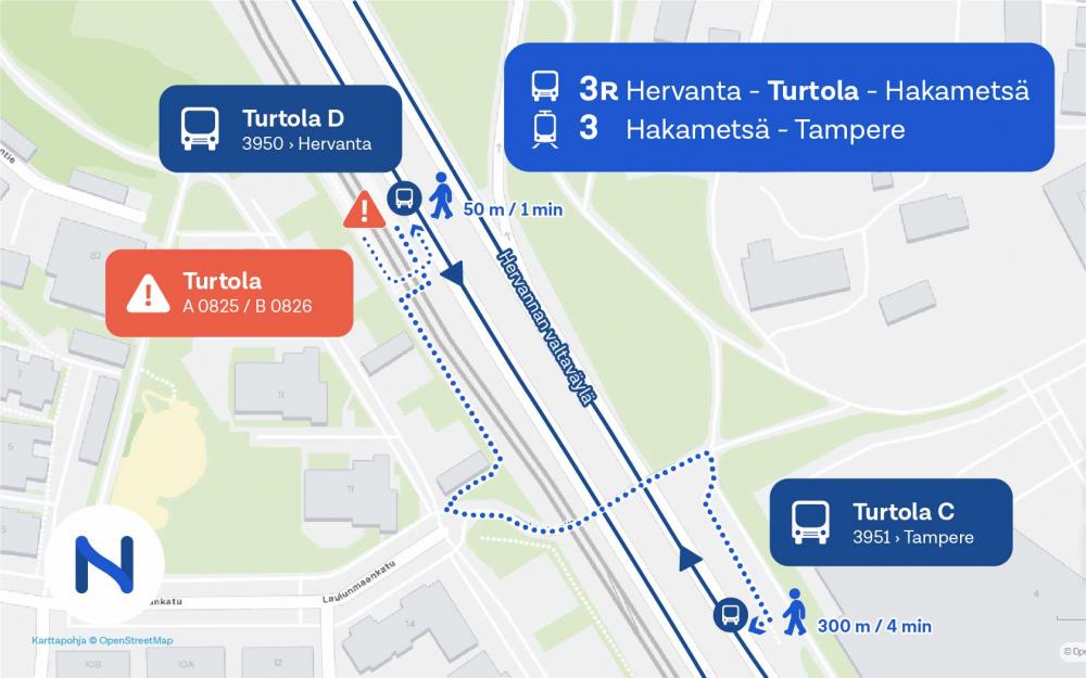Bussilinja 3R - Nysse, Tampereen seudun joukkoliikenne