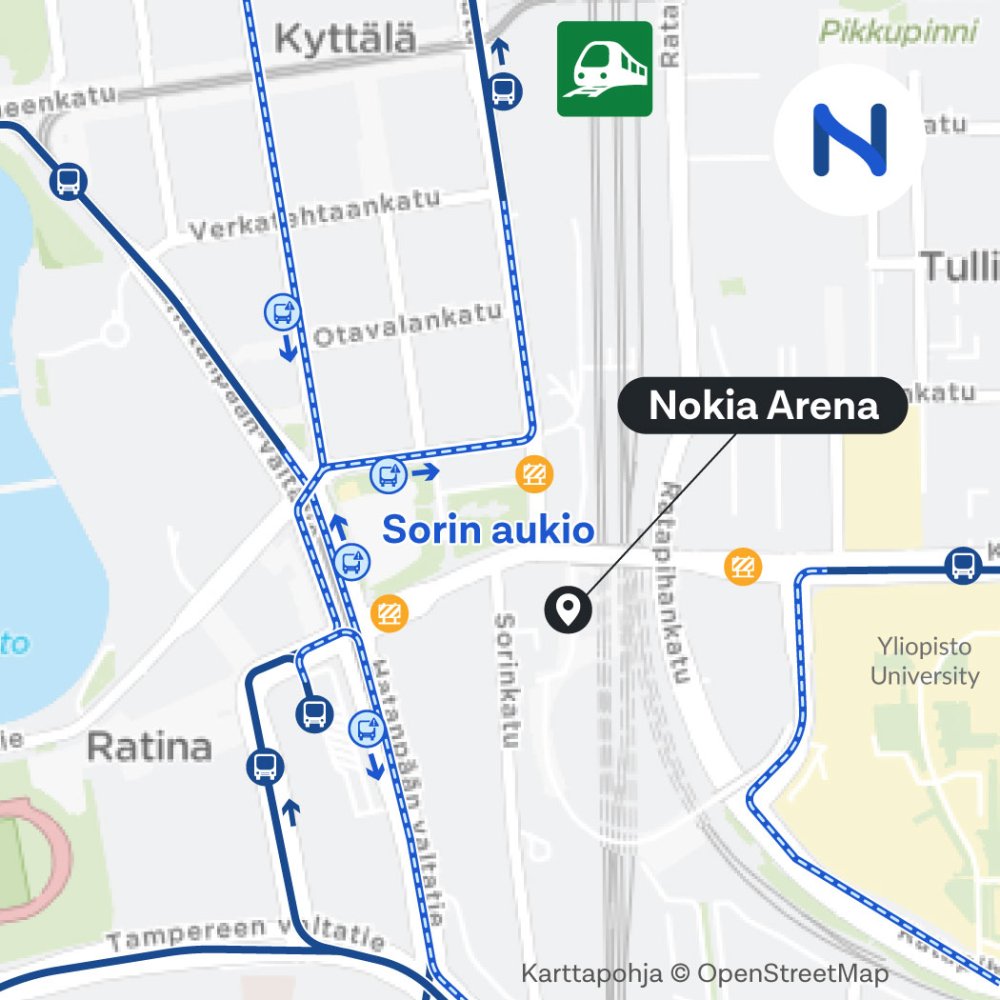 Katusulut asetetaan Sorin aukiolla Rautatienkadulle, Vuolteenkadulle ja Kalevantielle.