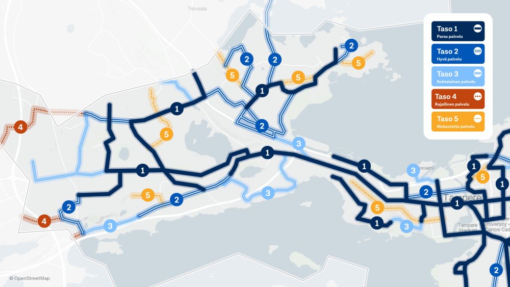 Länsi-Tampere: Tammerkoski – Kalkku/Lentävänniemi