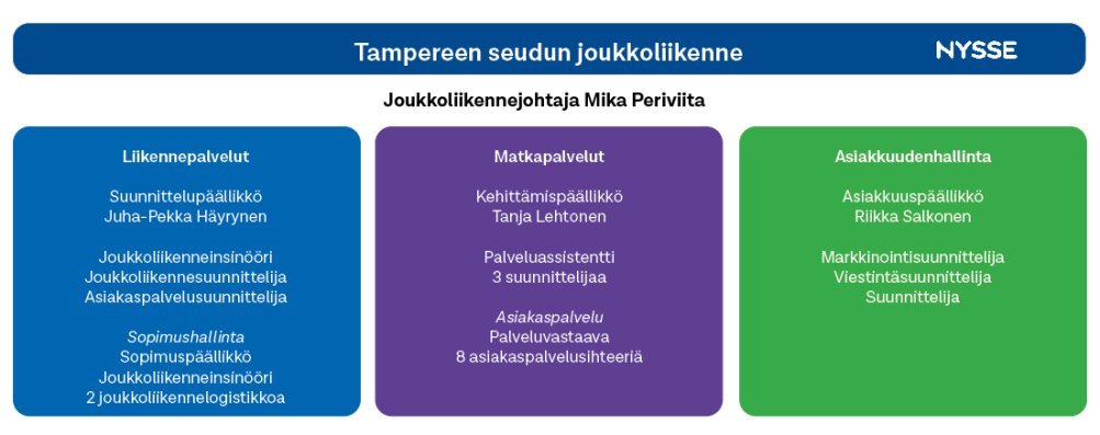 Nyssen organisaatio kuvana