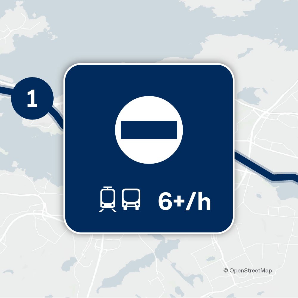 1. Paras palvelu – Tiheä ja vaivaton joukkoliikenne