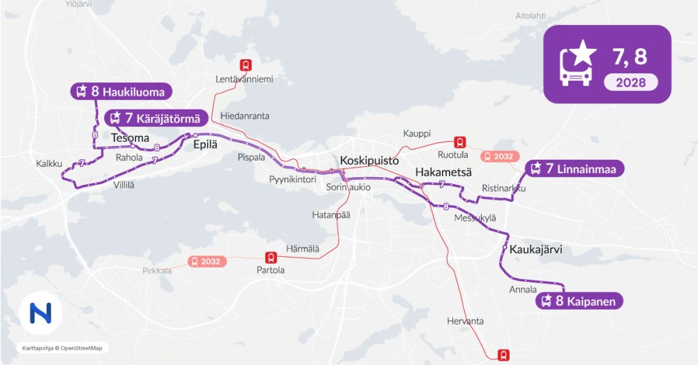 Missä superbussit kulkevat?