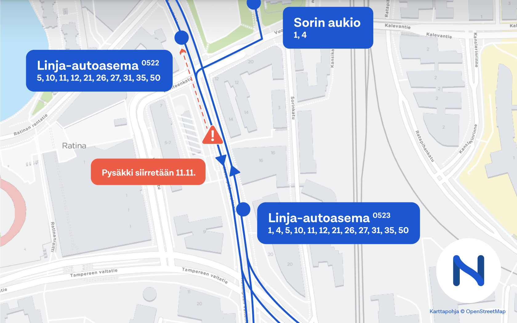 Tampereen Joukkoliikenne Hinnasto