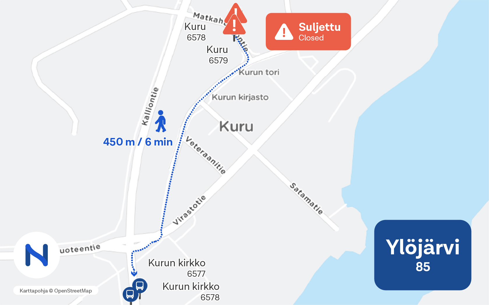 Kuru sijaitsee ylöjärvellä.
