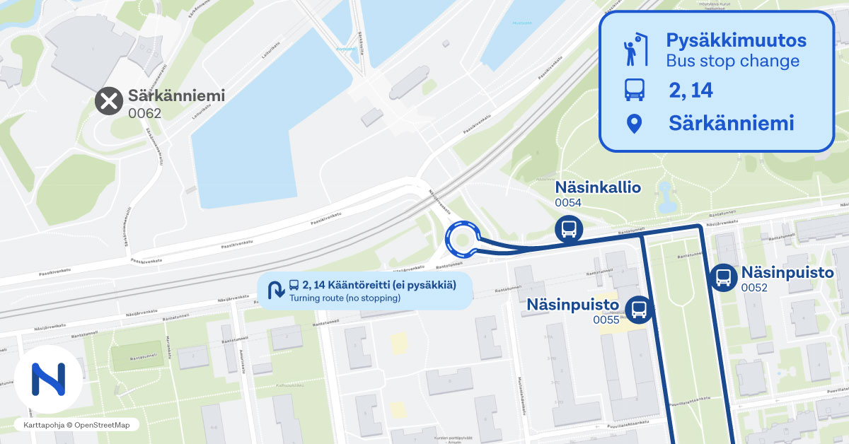 routes and stops on the map.